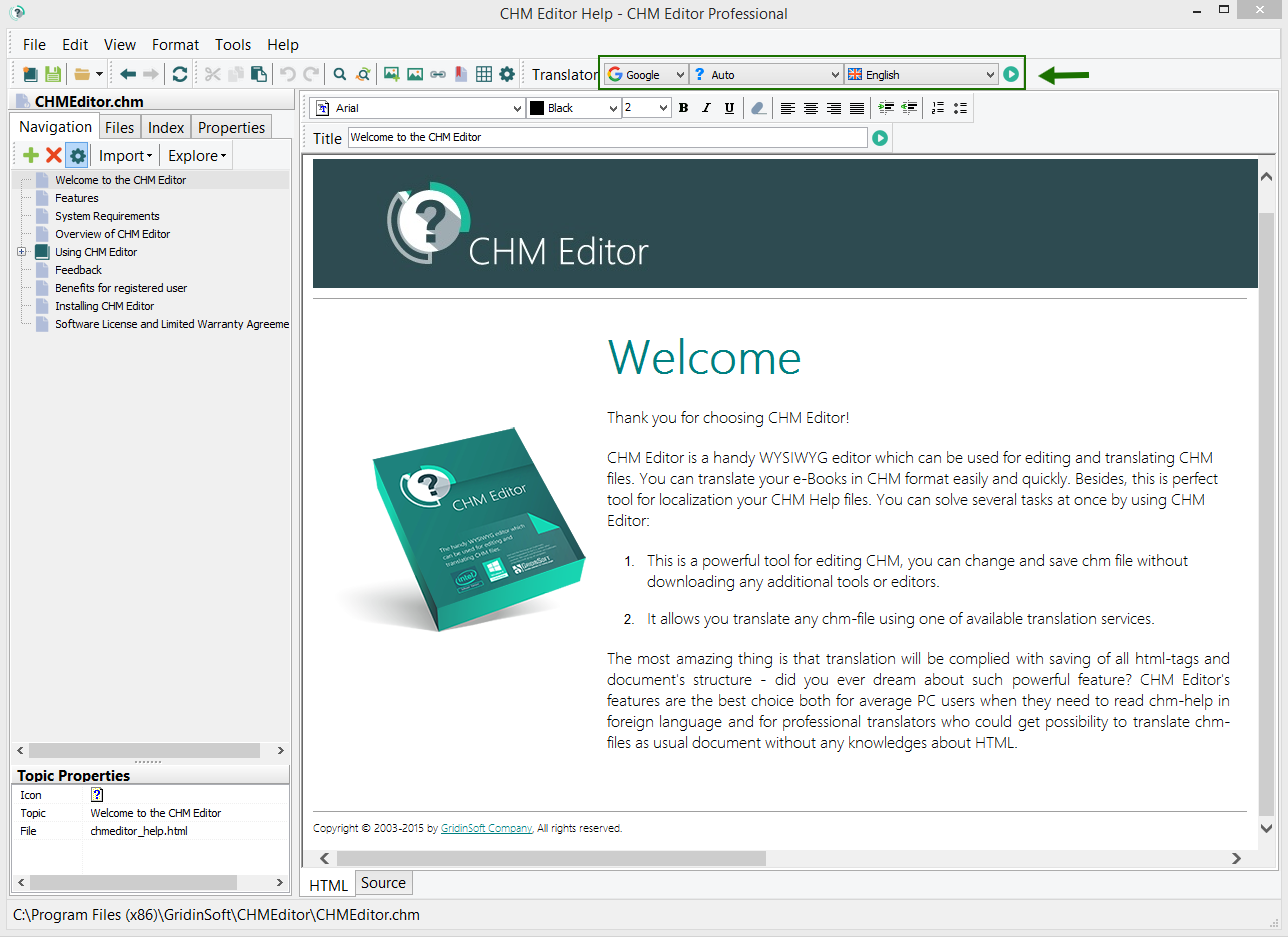 CHM Translation to other languages