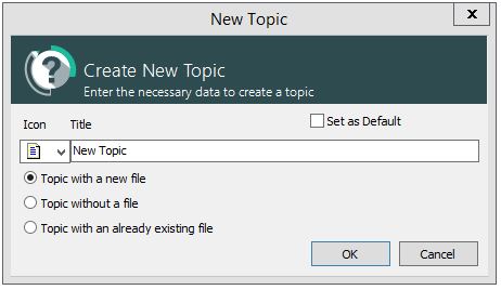 Create a new topic